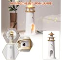 QUBEBU LED Leuchtturm Lampe mit Mondprojektion und Bluetooth Bild 3