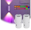 PRIISF LED Würfel Wandleuchte mit Bewegungsmelder RGB Weiß USB Bild 2