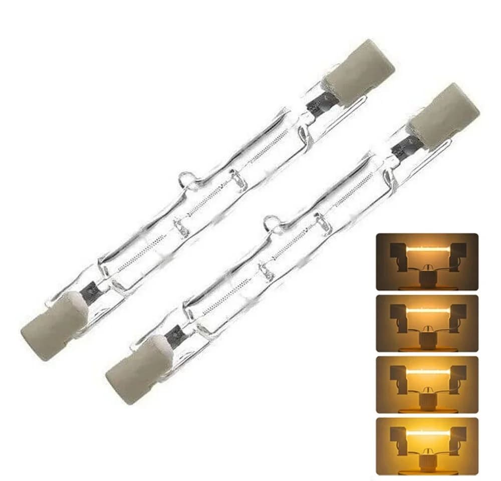 QUBEBU LED-Leuchtmittel R7S Dimmbar 2700K-3000K Glas - Bild 2