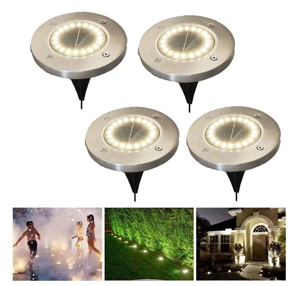 QUBEBU LED Solarleuchte Wasserdicht Gartenleuchte Edelstahl - Bild 2