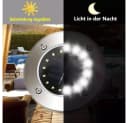 QUBEBU LED Solarleuchte 20 LEDs Solar Gartenleuchte Bild 4