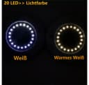 QUBEBU LED Solarleuchte 20 LEDs Solar Gartenleuchte Bild 5
