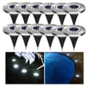 QUBEBU LED Solarleuchte Wasserdicht 20 LEDs Gartenleuchten Edelstahl Bild 2