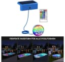 QUBEBU Solar LED Pool-Lampe RGB Unterwasserlicht mit Fernbedienung Bild 1