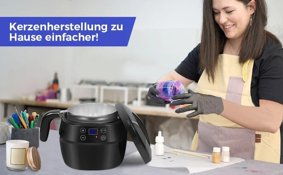 Wachswärmer Set aus Aluminium für DIY-Projekte