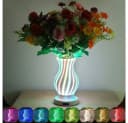 PRIISF LED Nachttischlampe Blumenvase Tischleuchte RGB Nachtlicht Bild 2