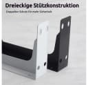 PRIISF Wandgarderobe 2er-Set Schwerlast Kleiderstange mit Haken Bild 4