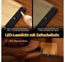 PRIISF LED Leselampe Buchlicht Leselampe, 3 Lichtfarben Dimmbare LED Klemmleuchte, HD-Klar Lampentafel Ultra-Klar Geschmeidige abriebfest Lesehilfe Lampe, Lesezeichen Buchseite Licht mit Timer für Nachtlesung Im Bett Bild 5