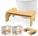 PRIISF Toilettenhocker Bambus Klappbar Bild 2