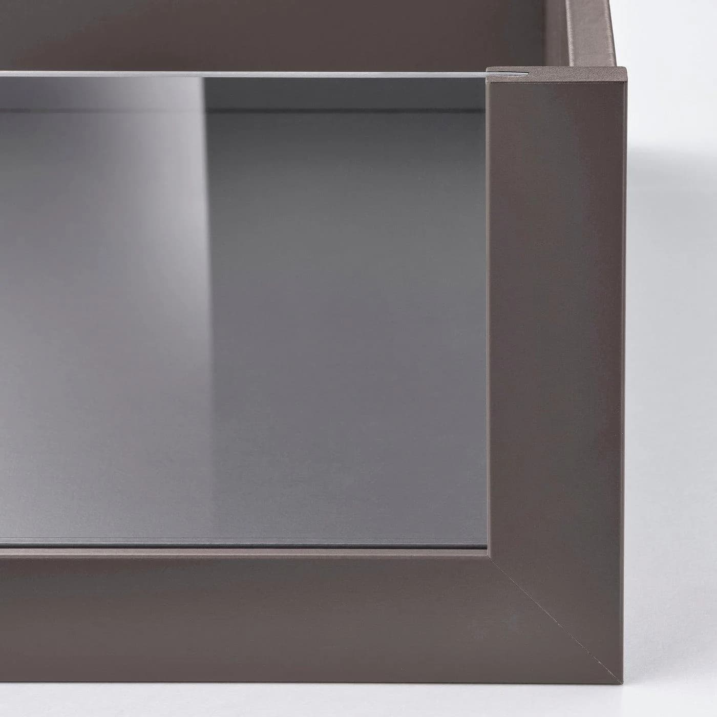 IKEA KOMPLEMENT Schublade mit Glasfront Dunkelgrau