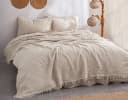 Wohndecke Bio-Musselin Beige Sandiik Bild 2
