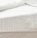 Sandiik Spannbettlaken Premium Musselin Weiß Super Soft Bild 1