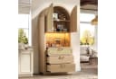 i@home Hochschrank mit LED-Beleuchtung und Rattan-Türen Bild 5