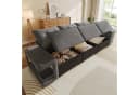 i@home 3-Sitzer Haustierfreundliches Sofa Beige mit Stauraum und Samtbezug Bild 5