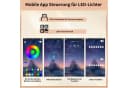 i@home Hochschrank Weinschrank mit App-gesteuerter LED, 3 Schubladen, Schwarz Bild 4