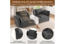 i@home Modulares Sofa-Set 3-2-1 Grau Chenille Modern Bild 4
