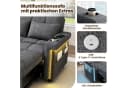 i@home 2-Sitzer Schlafsofa Grau mit LED-Beleuchtung und USB-Anschluss Bild 1