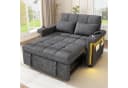 i@home 2-Sitzer Schlafsofa Grau mit LED-Beleuchtung und USB-Anschluss Bild 2
