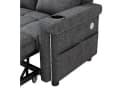 i@home 2-Sitzer Schlafsofa Grau mit LED-Beleuchtung und USB-Anschluss Bild 5