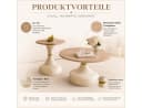 i@home Couchtisch 2er Set rund Sanduhr-Design Melamin Bild 1