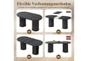 i@home Ausziehbarer Esstisch Modern Schwarz mit Staufach Bild 3