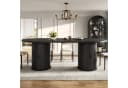 i@home Ausziehbarer Esstisch Modern Schwarz mit Staufach Bild 5