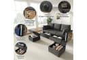 i@home Ecksofa Grau Modulares Sofa mit LED, USB & Stauraum Bild 3
