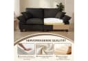 i@home 2-Sitzer Polstersofa Schwarz Chenille Modern Bild 4