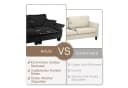 i@home 2-Sitzer Polstersofa Schwarz Chenille Modern Bild 5