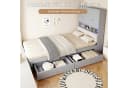 i@home Stauraumbett mit LED & Steckdose Grau Bild 3