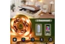 i@home Polsterbett 180x200 mit Stauraum, LED & Steckdosen Beige Samt Bild 1