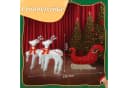 LALAHO LED Rentier mit Schlitten Weihnachtsbeleuchtung Bild 5