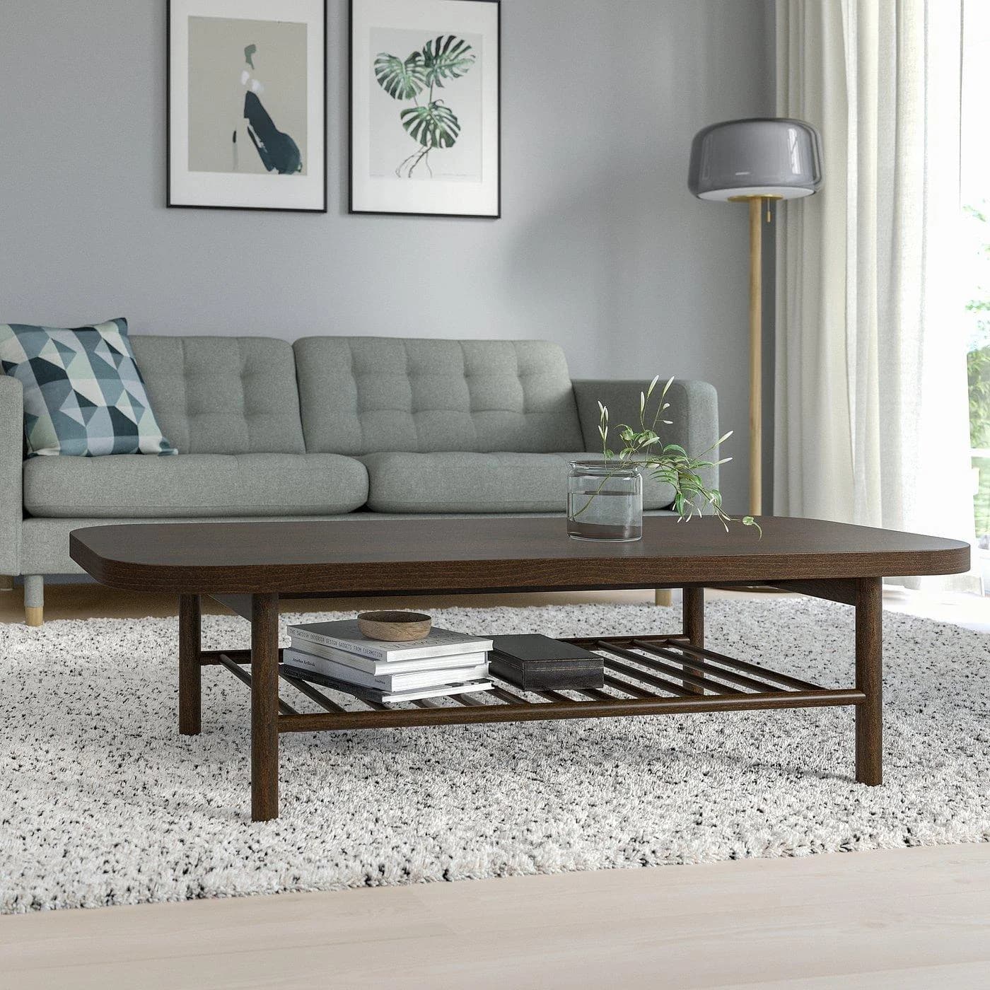IKEA LISTERBY Couchtisch Dunkelbraun Buchenholz