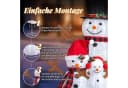 LALAHO 3-teiliges LED-Schneemann-Set Weiß 60/90/120cm Bild 5