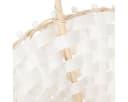 Florists Products Elegantes Streukörbchen Hochzeit Weiß Creme Rattanoptik Bild 5