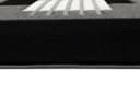 Vimoda Teppich Designer Teppich Wohnzimmer Kurzflor Kariert Grau Bild 4