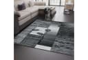 Vimoda Teppich Wohnzimmer Schlafzimmer Blumenmotiv Grau Bild 1