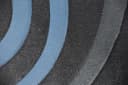 Vimoda Teppich Kurzflor Spiral Muster Blau Bild 3