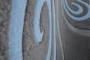 Vimoda Teppich Kurzflor Spiral Muster Blau Bild 4