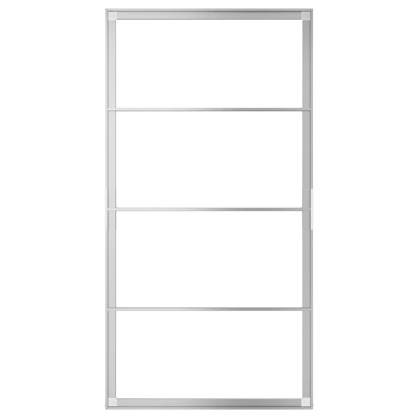 IKEA SKYTTA Rahmen für Schiebetüren Aluminium Grau