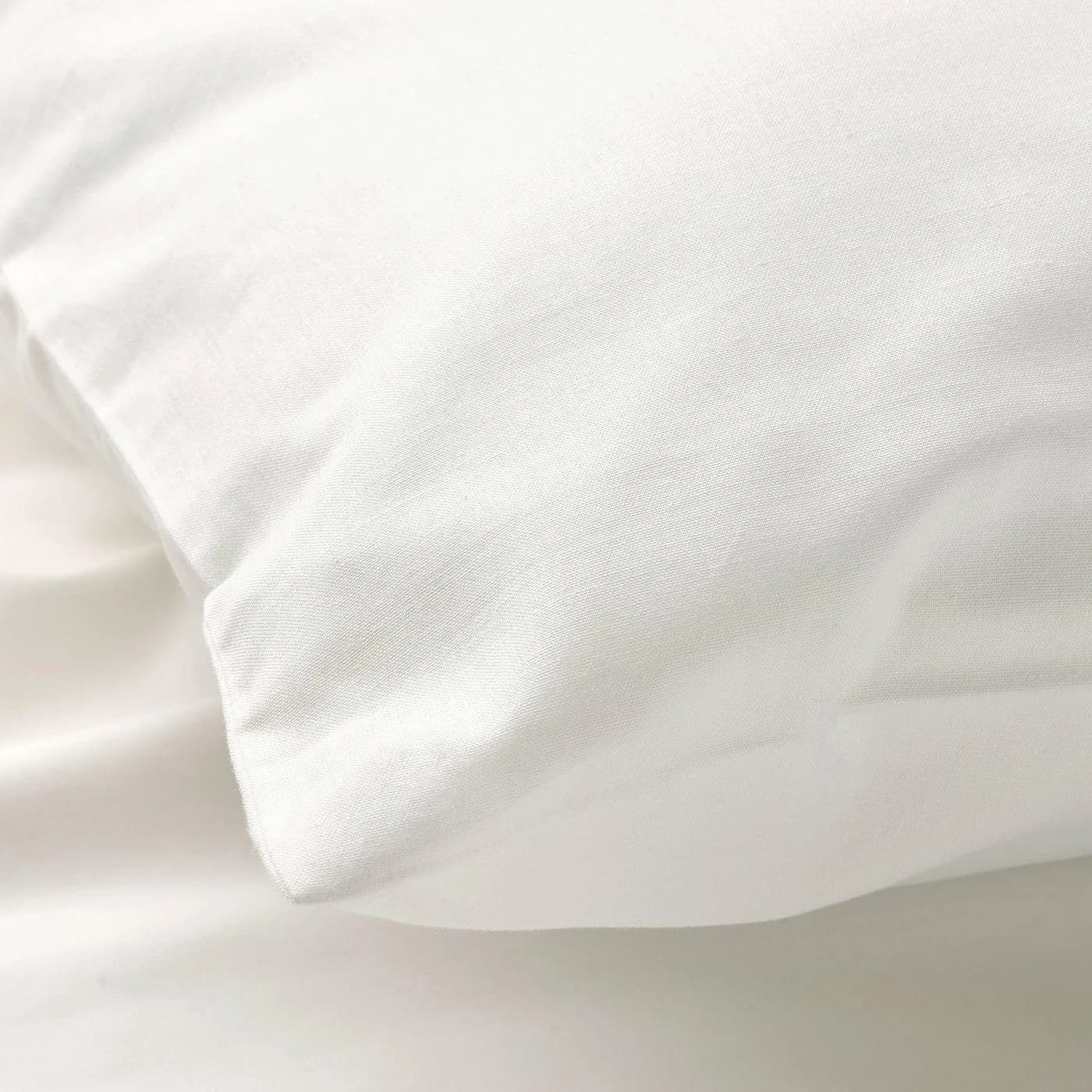 IKEA BALSAMPOPPEL Kopfkissenbezug Weiß 100% Bio-Baumwolle
