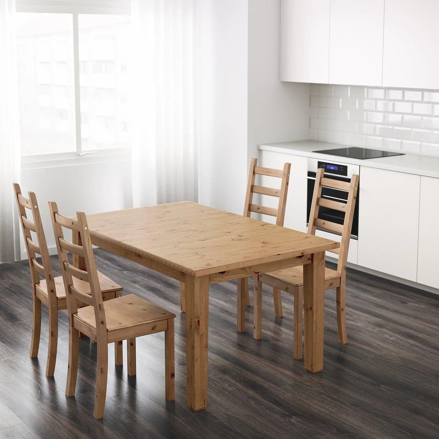 IKEA STORNÄS Ausziehtisch Massivholz Rustikal Brauneiche