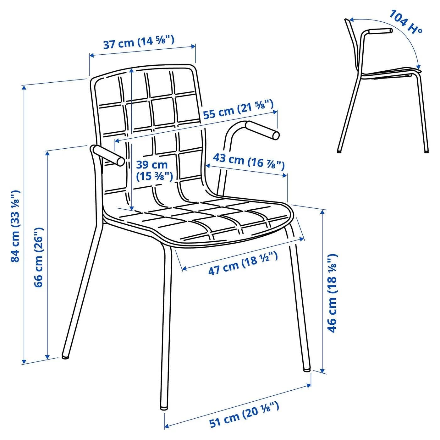 IKEA LÄKTARE Konferenzstuhl Weiß/Grau Stapelbar
