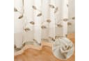 BYSURE Gardine Voile Scheibengardinen Modern Wohnzimmer Küchenvorhänge Beige Bild 3