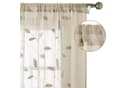 BYSURE Gardine Voile Scheibengardinen Modern Wohnzimmer Küchenvorhänge Beige Bild 4