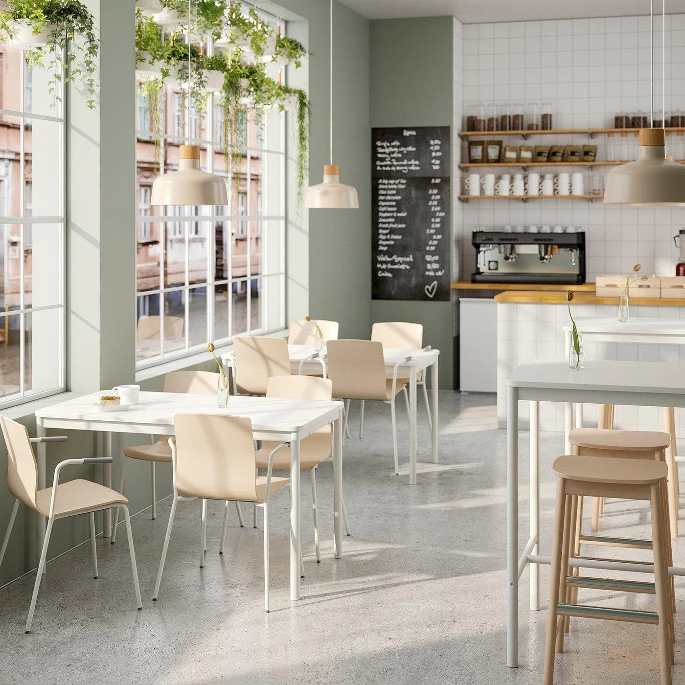 IKEA LÄKTARE Konferenzstuhl Birkenfurnier Weiß