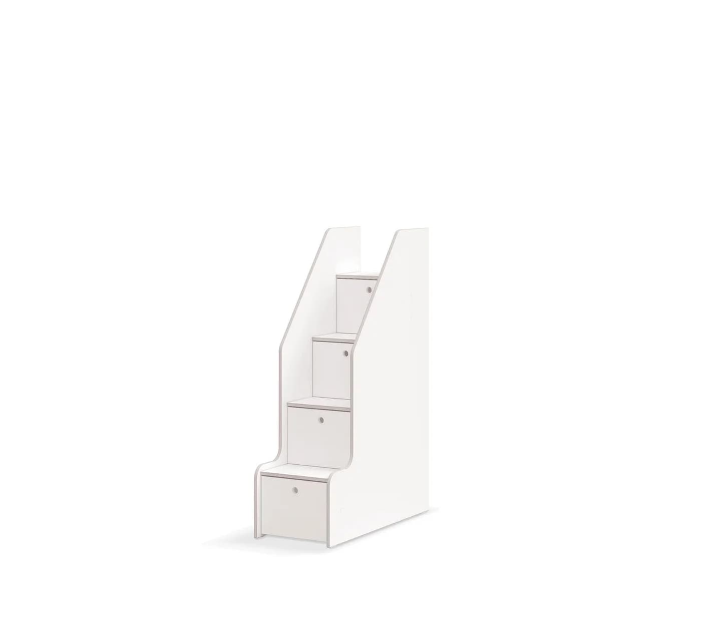 Möbel-Zeit Betttreppe STUDIO mit Stauraum weiß - Bild 2