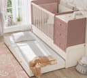Möbel-Zeit Babybett ELEGANCE mitwachsend mit Wickelkommode Bild 1