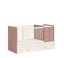 Möbel-Zeit Babybett ELEGANCE mitwachsend mit Wickelkommode Bild 5
