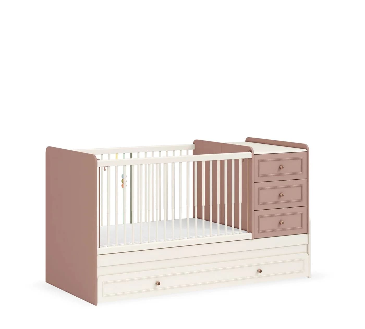 Möbel-Zeit Babybett ELEGANCE mitwachsend mit Wickelkommode - Bild 5